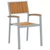 Kert étkező szett 5 pcs Szürke és barna 180 x 90 x 75 cm