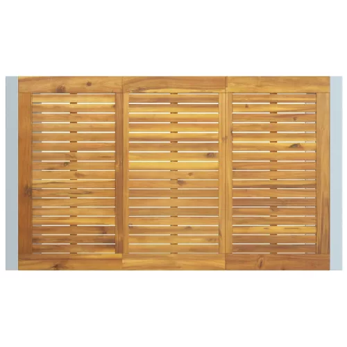 Kert étkező szett 7 pcs Szürke és barna 140 x 80 x 75 cm