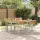 Kert étkező szett 5 pcs Szürke és barna 180 x 90 x 75 cm