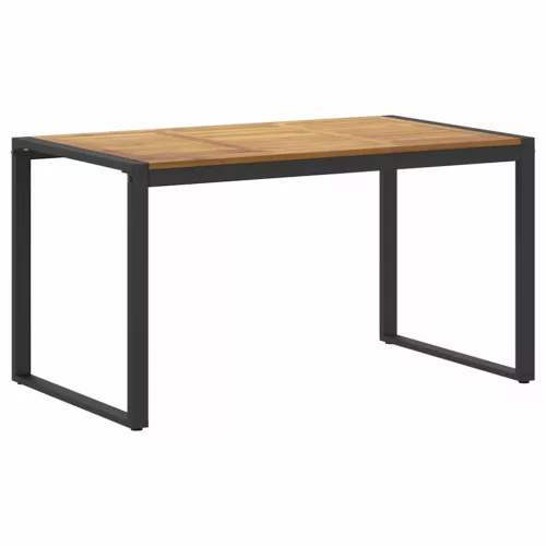 Kert étkező szett 7 pcs Fekete és barna 140 x 80 x 75 cm