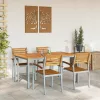 Kert étkező szett 5 pcs Szürke és barna 150 x 90 x 75 cm