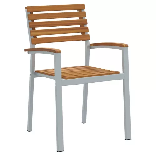Kert étkező szett 5 pcs Szürke és barna 180 x 90 x 75 cm
