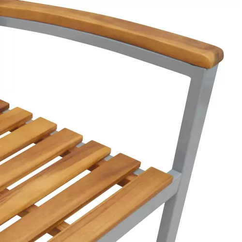 Kert étkező szett 5 pcs Szürke és barna 180 x 90 x 75 cm
