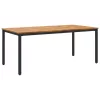 Kert étkező szett 5 pcs Fekete és barna 180 x 90 x 75 cm