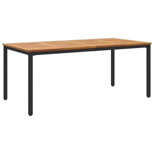 Kert étkező szett 7 pcs Fekete és barna 180 x 90 x 75 cm