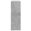 Betonszürke szerelt fa magasszekrény ajtókkal 68 x 37 x 109 cm