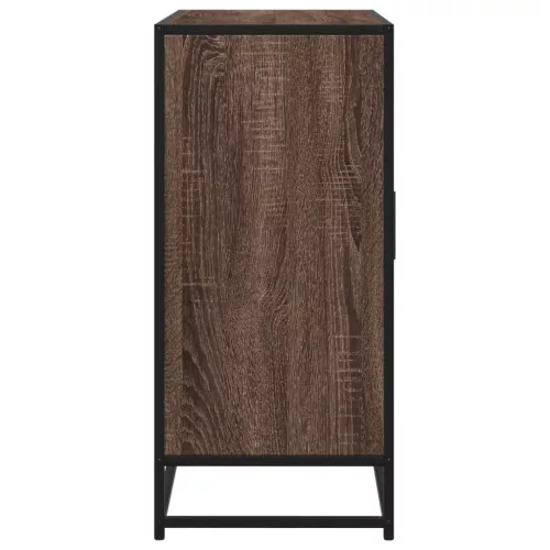 Barna tölgy színű szerelt fa tálalószekrény 92 x 35 x 76 cm