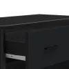 Fekete szerelt fa és fém cipőszekrény 75 x 38 x 97,5 cm
