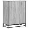 Szürke sonoma szerelt fa és fém cipőszekrény 75 x 38 x 97,5 cm