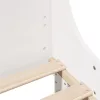 Fehér tömör fenyőfa ágy matrac nélkül 150 x 200 cm