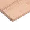 Acél és tömör bükkfa falra szerelhető mosdópolc