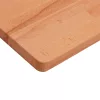 Acél és tömör bükkfa falra szerelhető mosdópolc
