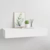 Fehér MDF falra szerelhető fiókos polc 60 x 23,5 x 10 cm