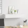Fehér MDF falra szerelhető fiókos polc 60 x 23,5 x 10 cm