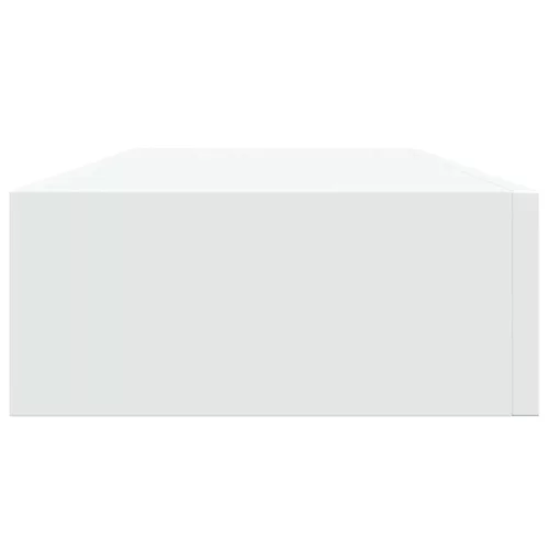Fehér MDF falra szerelhető fiókos polc 60 x 23,5 x 10 cm