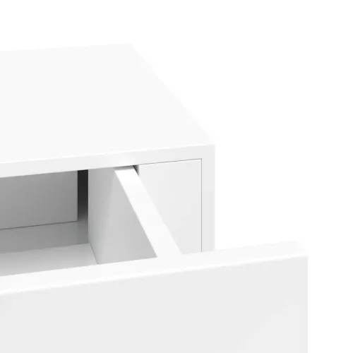 Fehér MDF falra szerelhető fiókos polc 60 x 23,5 x 10 cm