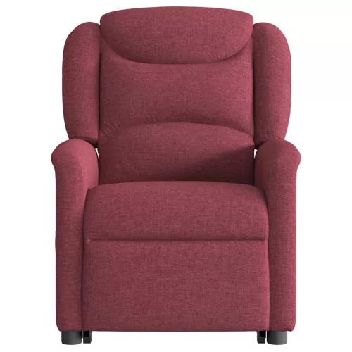 Bordó szövet dönthető masszázs- és állófotel