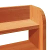 Viaszbarna tömör fenyőfa ágy matrac nélkül 200 x 200 cm