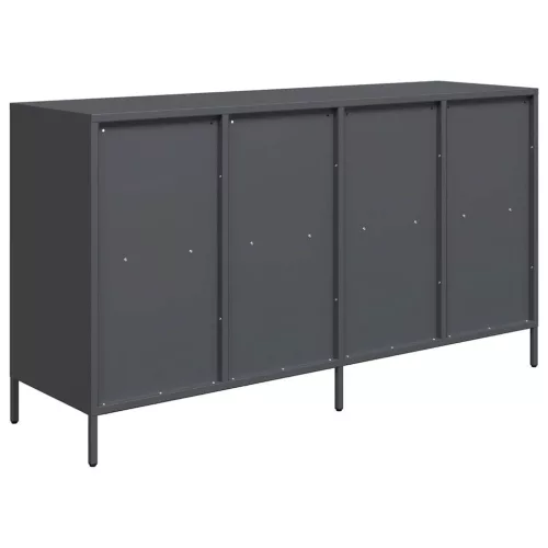 Antracit hidegen hengerelt acél tálalószekrény 135x39x73,5 cm