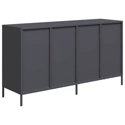 Antracit hidegen hengerelt acél tálalószekrény 135x39x73,5 cm