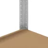 5 rétegű tárolópolcok 4 db ezüst acél és mérnöki fa