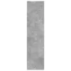Betonszürke szerelt fa ruhásszekrény 30 x 50 x 200 cm