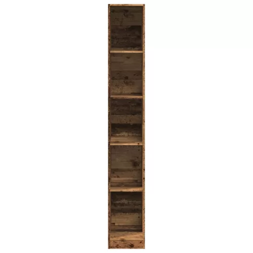 Antik fa színű szerelt fa ruhásszekrény 30 x 50 x 200 cm