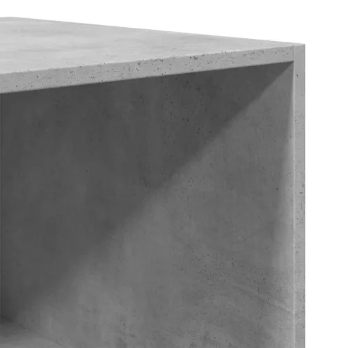 Betonszürke szerelt fa ruhásszekrény 50 x 50 x 200 cm