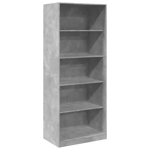 Betonszürke szerelt fa ruhásszekrény 80 x 50 x 200 cm