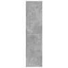Betonszürke szerelt fa ruhásszekrény 80 x 50 x 200 cm