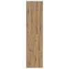 Kézműves tölgy színű szerelt fa ruhásszekrény 100 x 50 x 200 cm