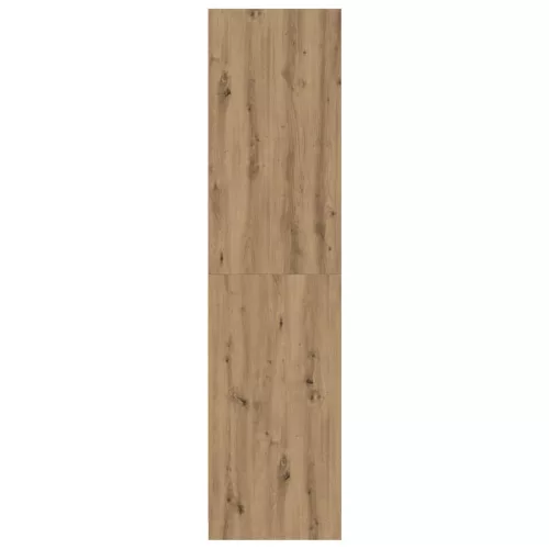 Kézműves tölgy színű szerelt fa ruhásszekrény 100 x 50 x 200 cm