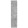 Betonszürke szerelt fa ruhásszekrény 30 x 50 x 200 cm