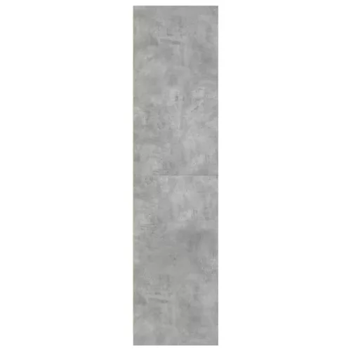 Betonszürke szerelt fa ruhásszekrény 30 x 50 x 200 cm