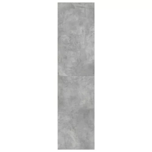 Betonszürke szerelt fa ruhásszekrény 80 x 50 x 200 cm