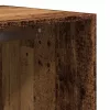 Antik fa színű szerelt fa ruhásszekrény 80 x 50 x 200 cm