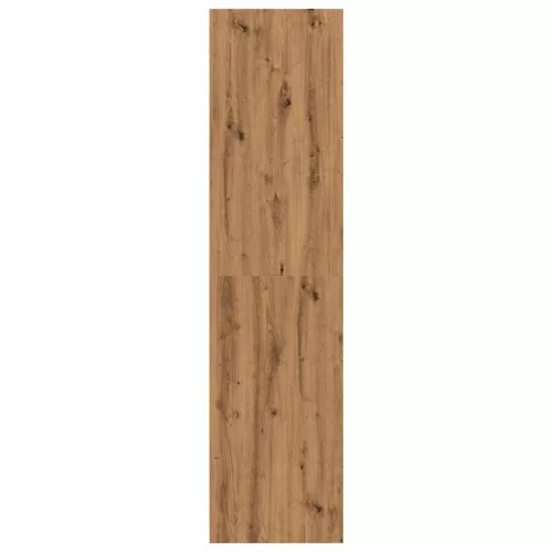 Kézműves tölgy színű szerelt fa ruhásszekrény 80 x 50 x 200 cm