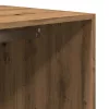 Kézműves tölgy színű szerelt fa ruhásszekrény 80 x 50 x 200 cm
