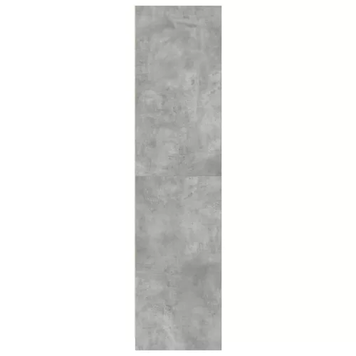 Betonszürke szerelt fa ruhásszekrény 100 x 50 x 200 cm
