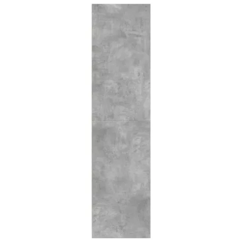 Betonszürke szerelt fa ruhásszekrény 30 x 50 x 200 cm