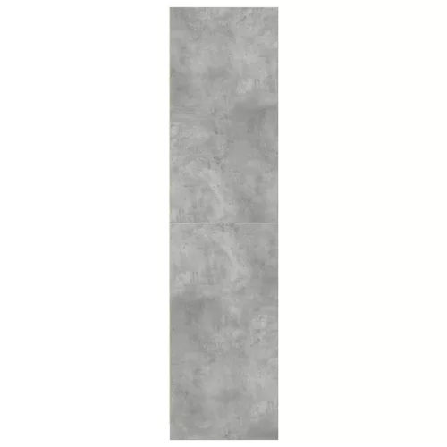 Betonszürke szerelt fa ruhásszekrény 50 x 50 x 200 cm