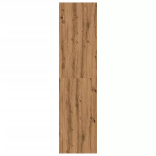 Kézműves tölgy színű szerelt fa ruhásszekrény 80 x 50 x 200 cm