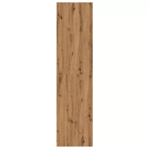 Kézműves tölgy színű szerelt fa ruhásszekrény 100 x 50 x 200 cm