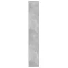 Betonszürke szerelt fa magasszekrény LED-ekkel 69x32,5x200 cm
