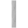 Szürke sonoma szerelt fa magasszekrény LED-ekkel 69x32,5x200 cm