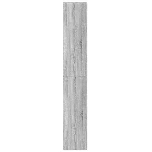 Szürke sonoma szerelt fa magasszekrény LED-ekkel 69x32,5x200 cm