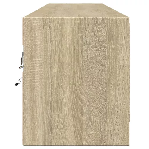 Sonoma tölgy színű falra TV-szekrény LED-del 180 x 31 x 38 cm