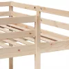 Tömör fenyőfa tripla emeletes ágykeret 140x200/70x140 cm
