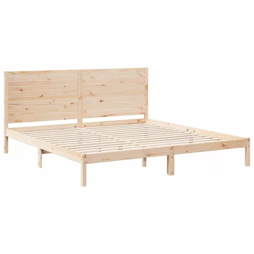 Tömör fa extra hosszú ágykeret matrac nélkül 180 x 210 cm