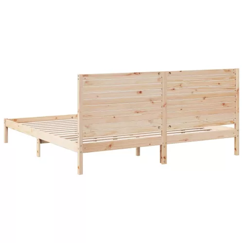 Tömör fa extra hosszú ágykeret matrac nélkül 180 x 210 cm